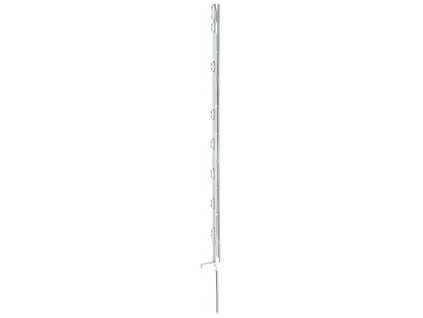 Tyčka - sloupek pro elektrický ohradník, plastová bílá, 105 cm, 1 nášlapka