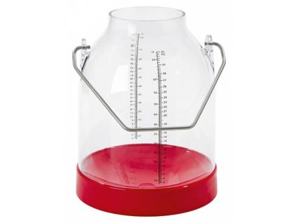 Konev na mléko, 30 l, červená