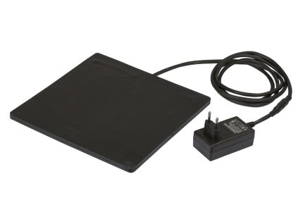 Výhřevná gumová podložka k napáječce nebo misce na vodu, 24x24 cm