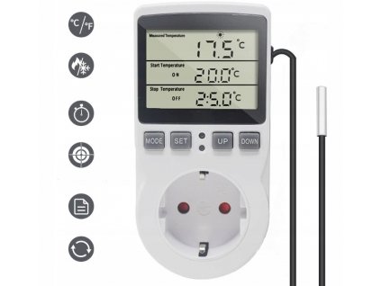 TERMOSTAT DIGITALNI REGULATOR TEPLOTY 16A 230V