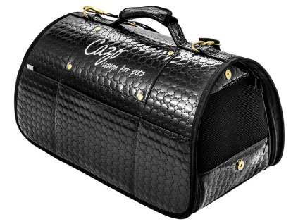 CAZO Taška - kabelka cestovní pro psy Diamond, černá, 50 x 27 x 26 cm