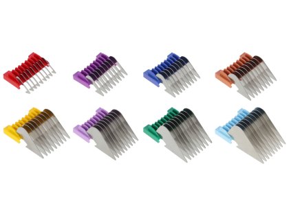 Sada hřebenových nástavcu pro stříhací strojky Aesculap Akkurata a Vega, nerez, 3 - 25 mm