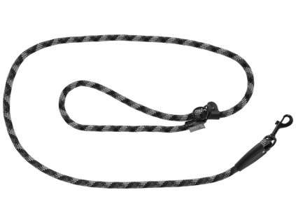 Vodítko pro psa - výcvikové vodítko Fitty, lanové, nastavitelné 105 - 200 cm, šedé