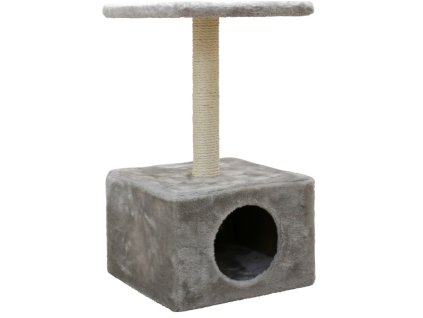 Škrabadlo pro kočky AMETHYST - kočičí domek, šedá