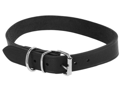 Kožený obojek černý