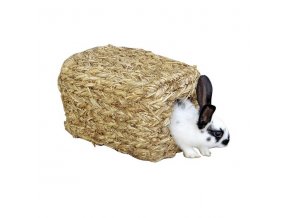 Domek pro králíky z trávy, 28 x 18 x 15 cm