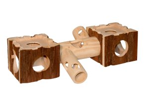 Prolézačka s tunelem pro křečky a malé hlodavce CASTLE, 40 x 12 x 10 cm