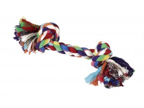 Hračka pro psy bavlněná - uzel barevný, 20 cm