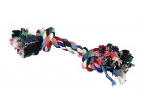Hračka pro psy bavlněná - uzel barevný, 26 cm
