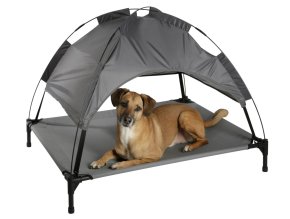 Lehátko pro psy - stan pro psy, šedý, 105 x 86 x 75 cm