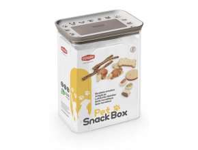 PetSnackBox Barattolo rett 2,2lt bianco tortora600