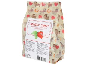 Pamlsek pro koně DELIZIA Candy, jahoda-máta, 600 g