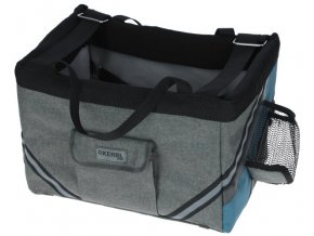 Cestovní taška na kolo pro psa Vacation 38x29x25 cm, šedá/modrá