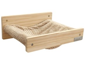 Houpací síť pro kočky Timber, 38 x 33,5 x 16 cm, taupe