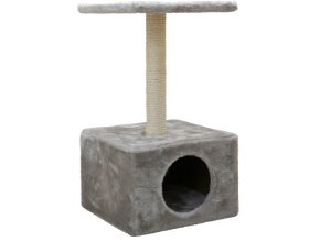 Škrabadlo pro kočky AMETHYST - kočičí domek, šedá