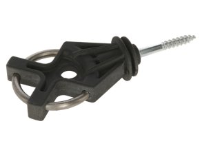 Izolátor bránový X3 pro elektrický ohradník, pozinkovaná podpěra