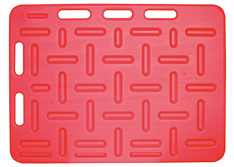 Zábrana dělící a naháněcí, 92 x 76 x 2,5 cm, červená