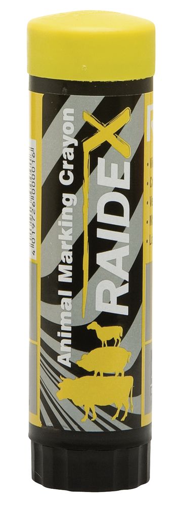 Křída značkovací Raidex, žlutá na zvířata