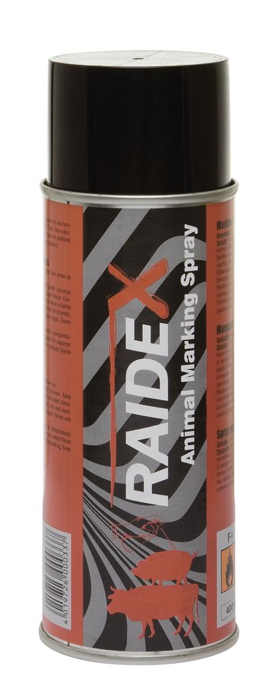 Sprej značkovací Raidex, 400 ml, červený na zvířata