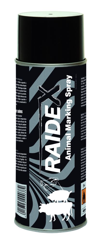 Sprej značkovací Raidex, 400 ml, černý na zvířata