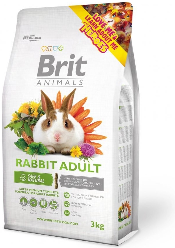 Brit Animals Rabbit adult complete 3kg