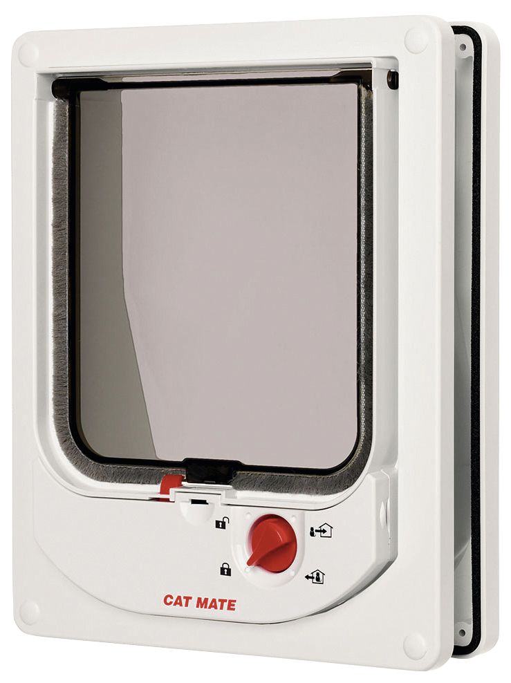 Dvířka pro kočku magnetická Cat Mate 4-way Cat-Flap, bílá