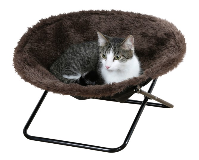 Pelíšek pro kočky SHARON - židle pro kočky, hnědá