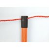 Síť pro elektrické ohradníky na ovce Ovinet 108 cm, 50 m, 2 hroty, oranžová