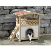 Pelíšek - zateplená bouda pro kočky TYROL ALPIN, 88x57x77cm