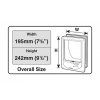 Dvířka pro kočku magnetická Cat Mate 4-way Cat-Flap, 19,5 x 24,2 cm, bílá
