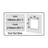 Dvířka pro kočku magnetická Cat Mate 4-way Cat-Flap, 19,5 x 24,2 cm, bílá