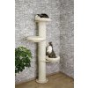 Kočičí strom DOLOMIT Tower - béžové škrabadlo pro kočky, 38 x 187 cm