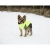 Vesta pro psa Charmonix prošívaná oboustranná, šedá/neonově žlutá, XS 30 cm
