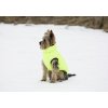 Vesta pro psa Charmonix prošívaná oboustranná, šedá/neonově žlutá, S 35 cm