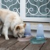 Zásobník na vodu a krmivo pro psy a kočky 2v1, béžový, 800 ml