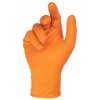 Nitrilové rukavice, X-Grip, oranžové, délka 24 cm, velikost XL