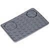 Lízací podložka pro psy XL s miskou, 30 x 20 cm, šedá