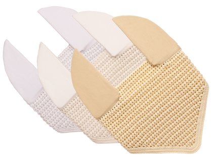 Ušanky biela, smotanová, krémová