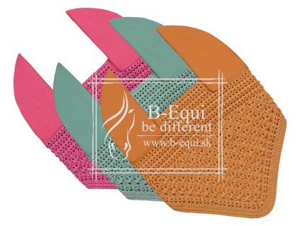 Full elegant ušanky, sv. horčicová, mentolová, ružová