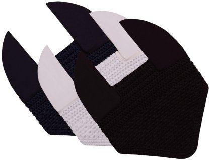 Full ušanky, čierna, tm. modrá a biela