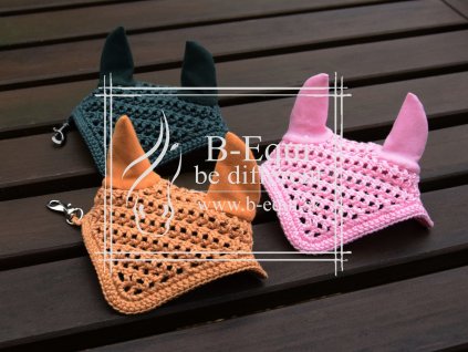 Mini ušanky pre šťastie, tm. zelená, horčicová, ružová