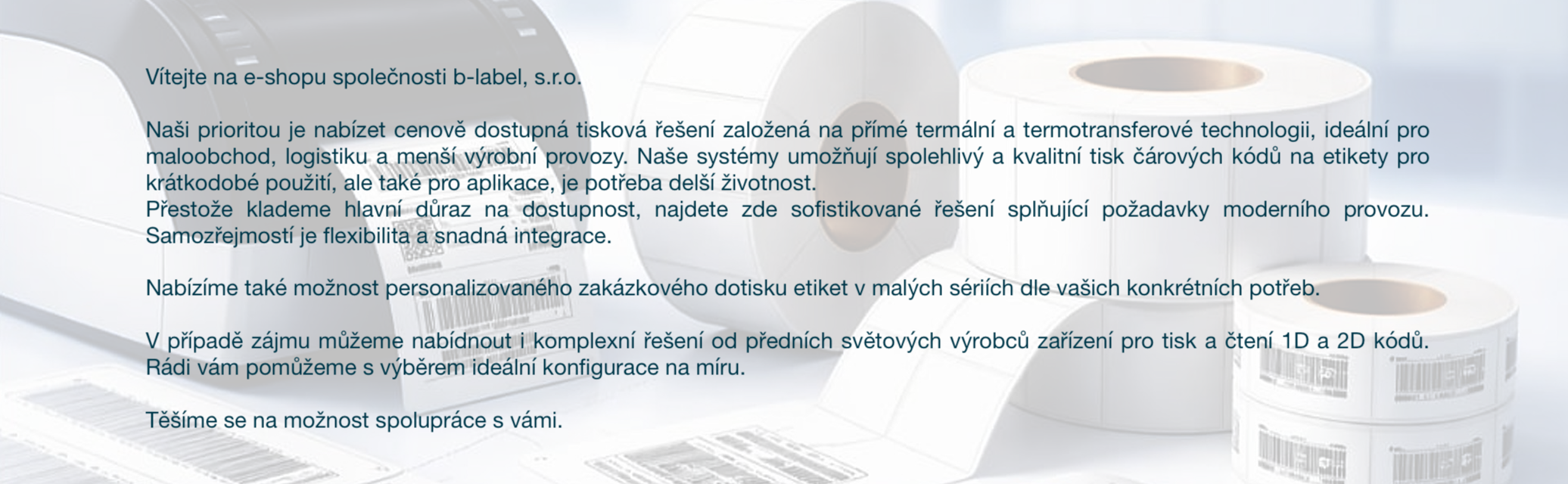 Vítejte na e-shopu společnosti b-label, s.r.o.