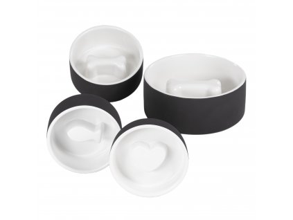 1010004 1010005 1010006 1010007 PAIKKA Slow Feed Bowl Black group