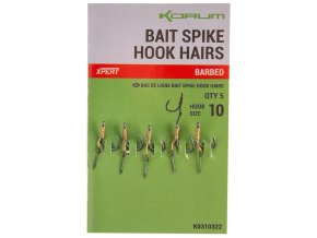 korum navazec bait spike hook hairs barbed 5 ks