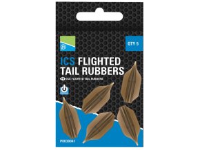 preston innovations nahazovaci prevleky na krmitka ics flighted tail rubbers 30 mm 5 ks