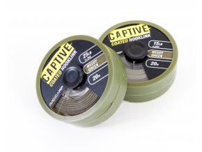 Captive Coated Hooklink - Weedy Green