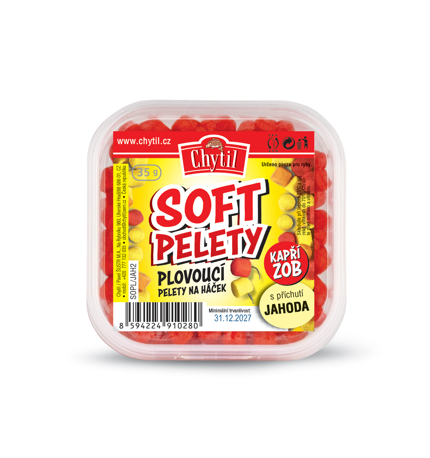 Soft pelety - plovoucí – 35g - ČESNEK