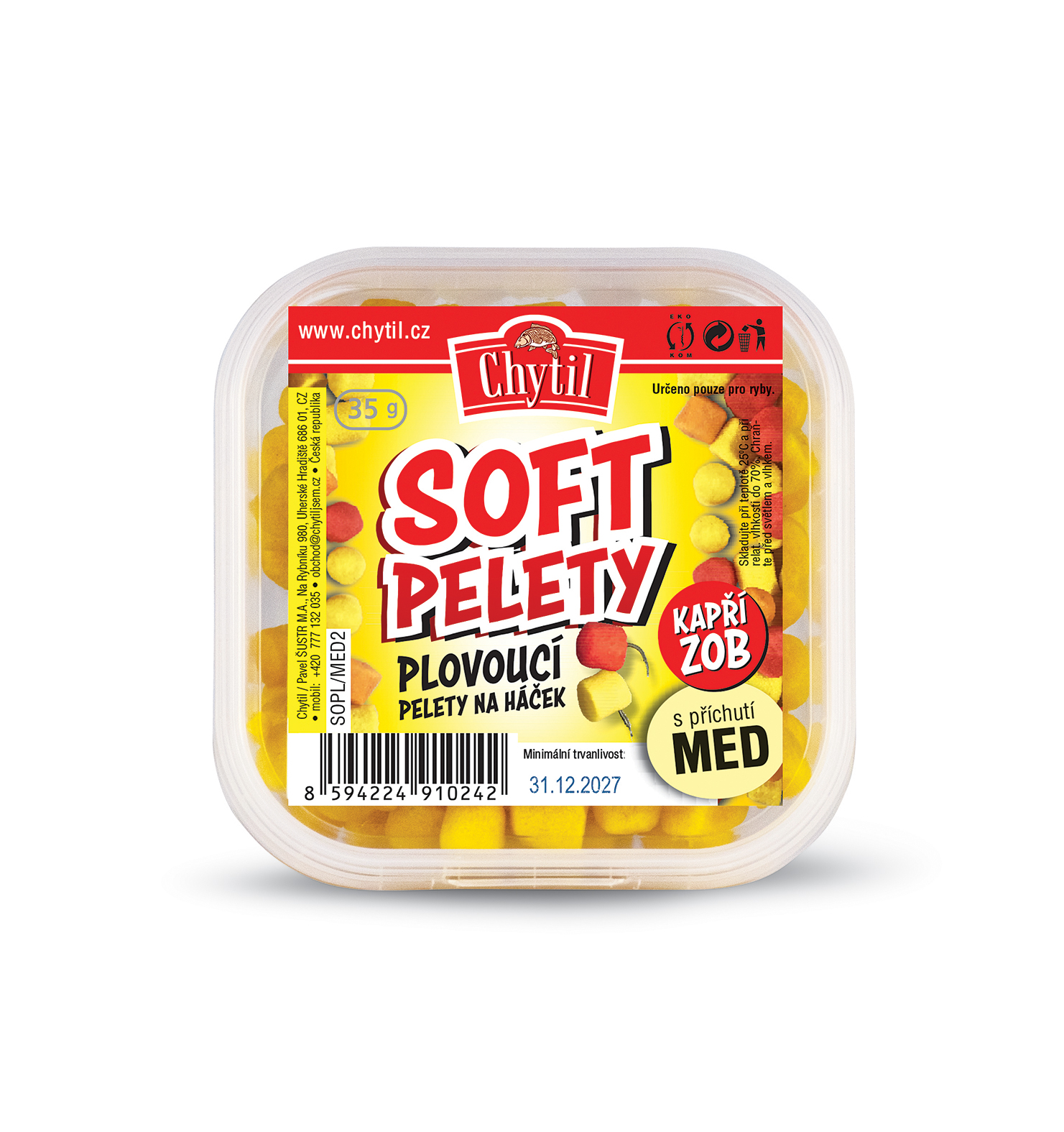 Soft pelety - plovoucí – 35g - ČESNEK