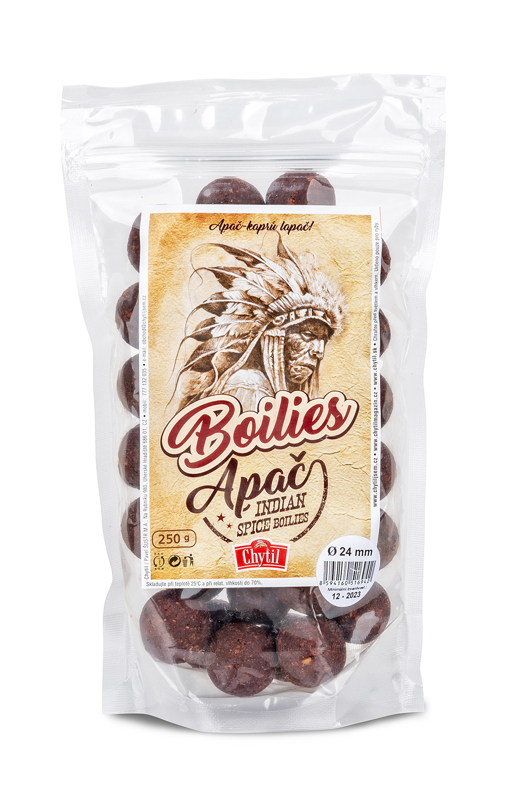 Boilies - Apač Indian Spice – typ BAPA16/250