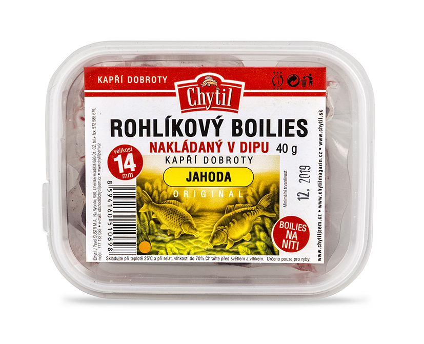 Rohlíkový boilies v dipu Chytil 14mm 60g Vanilka